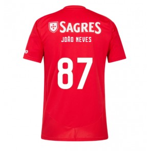 Benfica Joao Neves #87 Domaci Dres 2024-25 Kratak Rukavima